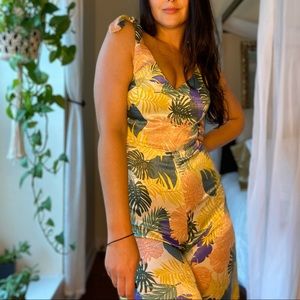 Tropical Zara pantsuit